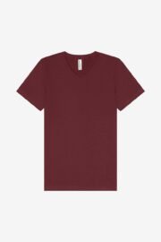 Bella+Canvas 3005 – V-Neck Tee Maroon Front