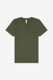 Bella+Canvas 3005 – V-Neck Tee Military Green Front