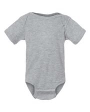 Infant Baby Rib Bodysuit - 4400 Heather Front