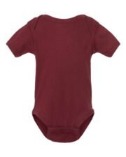 Infant Baby Rib Bodysuit - 4400 Maroon Front