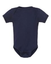 Infant Baby Rib Bodysuit - 4400 Navy Front