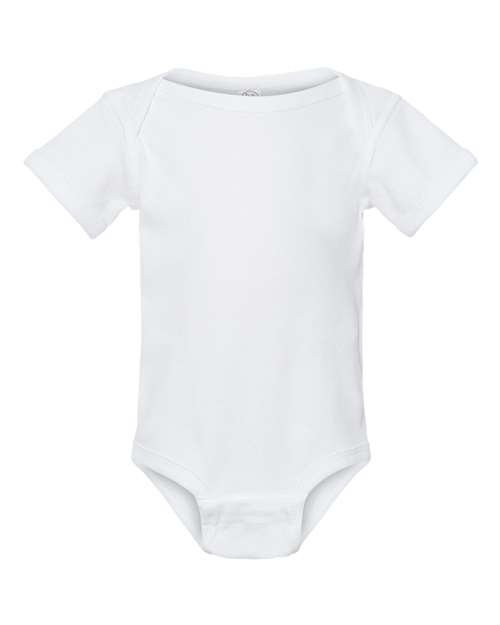 Infant Baby Rib Bodysuit - 4400 White Front