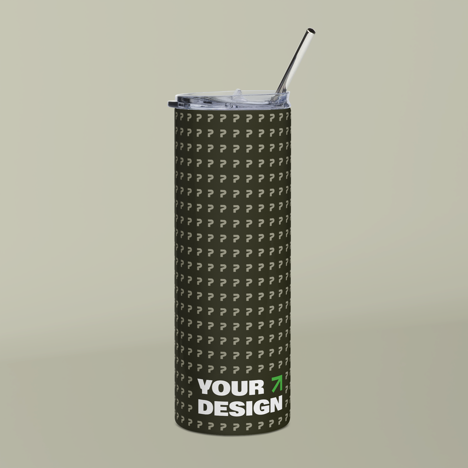 Steel Tumbler Mockup