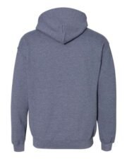 Unisex Heavy Blend™ Hooded Sweatshirt - 18500 Heather Dark Navy Back