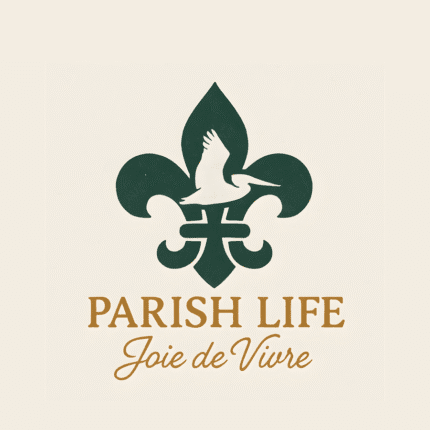 Parish Life svg, Fleur de Lis Pelican Digital, png ai eps dxf Files, Louisiana state vector, southern charm design, New Orleans art