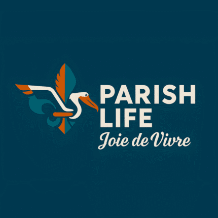 Parish Life svg png ai eps dxf Files, Pelican Vector Clipart, Louisiana Fleur De Lis Design, French Phrase, Digital Graphic Download