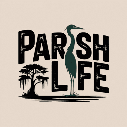 Parish Life Digital svg, png, ai, eps, dxf Files, Louisiana, Bayou, Heron, Cypress Tree, Southern Life, Home Decor, Craft Project, T-Shirt