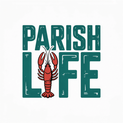 Parish Life Crawfish Digital svg, png, ai, eps, dxf Files, Louisiana Seafood Boil Design, Southern Charm, Cricut Silhouette Vector Clipart