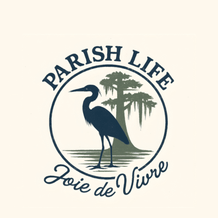 Parish Life Digital svg, Great Blue Heron png, ai, eps, dxf Files, Louisiana Cypress Tree Silhouette, Joie de Vivre Printable Design